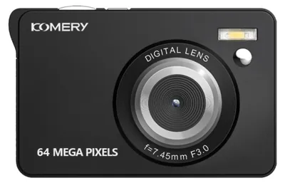 Productafbeelding van INF Kaartstijl instapstudenten camera – 4K video, 64MP foto's, 18x digitale zoom, AF, 2.8 inch LCD, ingebouwde flitser zwart