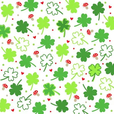 Produktbild von Braun + Company Lucky Day, Grün, Weiß, Seidenpapier, Muster, 330 mm, 330 mm, 20 Stück(e)