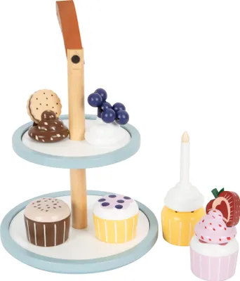Image de Small Foot - Etagère en bois avec Cupcakes, 13dlg.