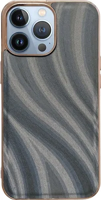 Produktbild von Mobigear Wavy iPhone 14 Pro Max Hülle Hardcase Backcover - Silber