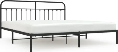 Zdjęcie produktu dla Łóżko Metalowe Rama Łóżka Ze Stelażem Sofa Do Pokoju Sypialni 200x200 cm