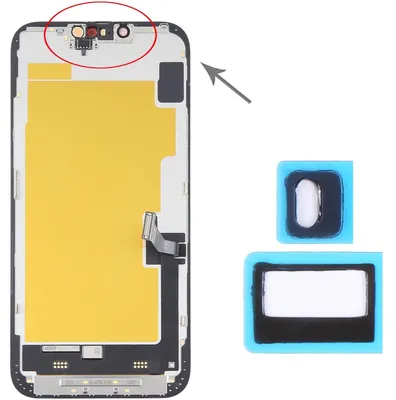 Image de Capteur de lumière pour caméra avant LCD et autocollant arrière pour iPhone 14 / 14 Plus (pièce de rechange)