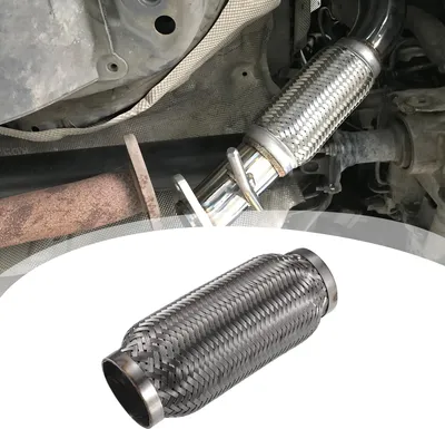 Image de Tuyau D'Échappement Flexible Universel En Acier Inoxydable 60X200mm Pour Voiture
