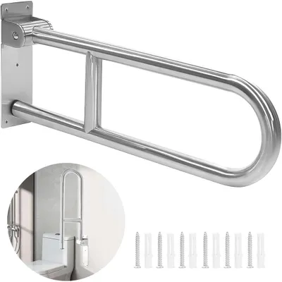Productafbeelding van Greep voor senioren, hulpmiddel om op te staan, toiletgreep, douchegreep. Opklapbare grepen voor senioren en mensen met een beperking, geschikt voor toilet, douche en bad, belastbaar tot 200 kg