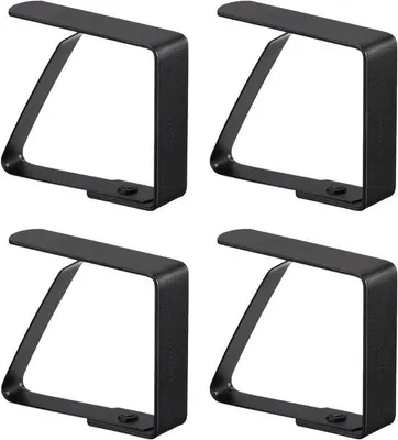 Immagine prodotto di Set di mollette per tovaglia, nero, 7 cm, acciaio inossidabile, per uso esterno