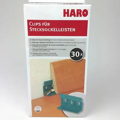 Obrázek produktu pro Haro Clips für Stecksockelleisten inkl. Schrauben, Dübeln