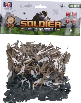 Immagine prodotto di Set di soldatini 200 pezzi 4 cm