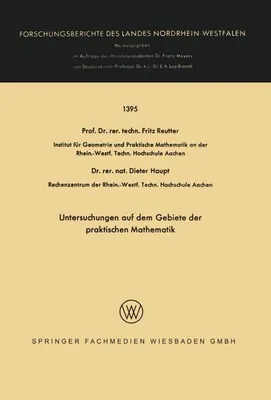 Image de Untersuchungen auf dem Gebiete der praktischen Mathematik