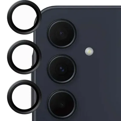 Obrázok produktu pre PanzerGlass SAFE. by ® Camera Lens Protector Black Samsung Galaxy A35 5G, Samsung, Samsung - Galaxy A35 5G, Suché aplikovanie, Odolné proti poškriabaniu, Odolný proti nárazom, Čierna, 1 kusov