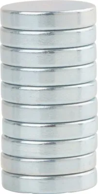Produktbild von VBS Magnete Extra Stark 10 Stück 10 mm Durchmesser 2 mm Dicke