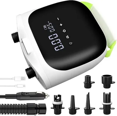 Imagen del producto de Bomba eléctrica para inflar, con batería – 20 PSI, inflador de aire de alta presión recargable