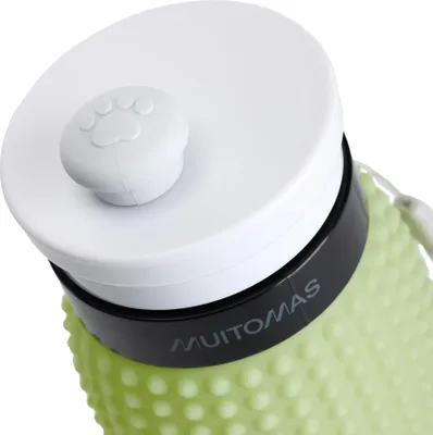 Zdjęcie produktu dla Muitomas PETWBOTTLEGN, Zewnętrzna, 350 ml, Zielony, Silikon, 100 mm, 100 mm