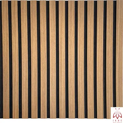 Produktbild von Leichte Lamellen 3d Paneele 1mm Echtholz 9mm Filz Wandpaneele Deckenpaneele Dekoren 11003A