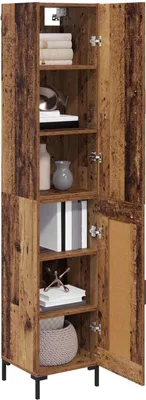 Obrázek produktu pro vidaXL Highboard old wood 69,5 x 34 x 180 cm materiál na bázi dřeva