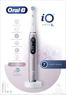 Zdjęcie produktu dla Oral-B iO 9S rotacyjno-wibrująca szczoteczka do zębów dla dorosłych różowa, biała