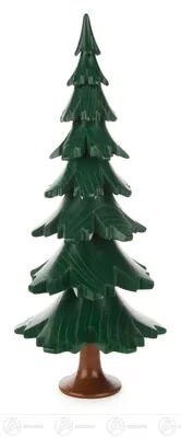 Produktbild von Massivholzbaum grün lasiert (24,5cm) von Dregeno Seiffen