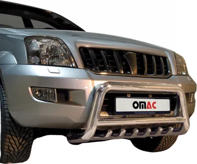 Obrázok produktu pre Ochranná lišta predného nárazníka pre Toyota Land Cruiser 120 2003-09 ABE steel silver