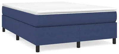 Obrázek produktu pro vidaXL Box spring bed frame blue 140x190 cm fabric