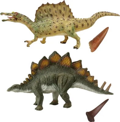 Produktbild von Collecta Dinosaurier Figuren Set, Stegosaurus und Spinosaurus 3+