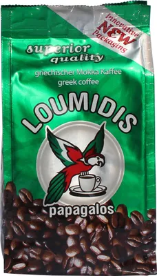 Produktbild von Kaffee Loumidis Papagalos | Griechischer Mokka Kaffee | 100 % natürlich | 194 g