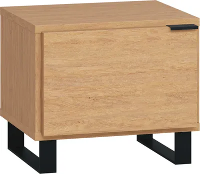Produktbild von Nachtkommode Patitas 17, Farbe: Eiche - Abmessungen: 40 x 45 x 40 cm (H x B x T)