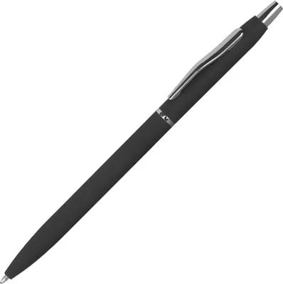 Produktbild von 10 Kugelschreiber / aus Metall / gummiert / Farbe: schwarz