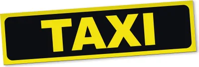 Produktbild von PantherPixel Taxi Magnetschild Auto Taxiruf Taxiservice Taxifahrer Magnetfolie Geschenkidee 20 x 5 cm REFLEKTIEREND