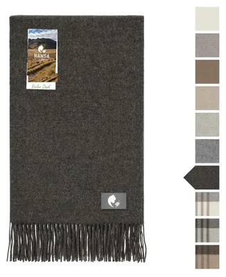 Baby-Alpacadecke 180x130 cm, 100% Wolle, dunkelgrau
