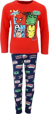 Produktbild von Marvel Avengers Kinder langarm Schlafanzug Pyjama – Rot / 104