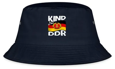Produktbild von Spreadshirt Kind Der DDR Fischerhut, L/XL (Caps), Navy