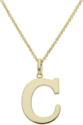 Produktbild von JuwelmaLux Anhänger Buchstabe "C" 925/000 Sterling Silber gelbgold plattiert JL16-02-0687