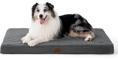 Produktbild von Orthopädisches Hundebett 104x74x9cm Dunkelgrau Waschbar