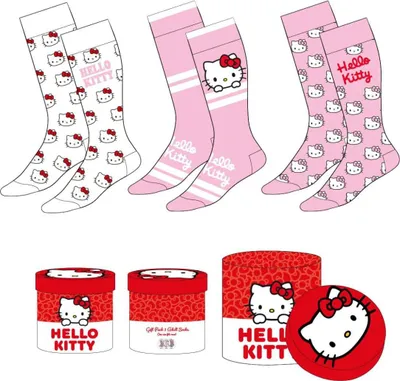 Image de CERDÀ - Zestaw 3 par skarpetek dla dorosłych z motywem Hello Kitty - Oficjalny Produkt