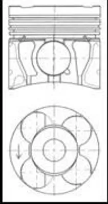 Obrázok produktu pre Piest KOLBENSCHMIDT 41655600