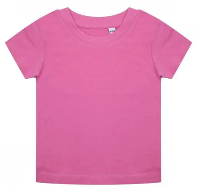 Image de Larkwood - T-shirt pour bébé, Coton LT5119 (92) (rose vif)