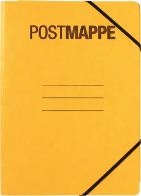 Produktbild von Postmappe A4 mit Eckspanngummi gelb Packung mit 5 Stück