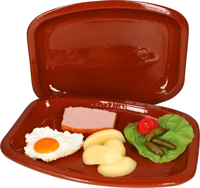 Obrázek produktu pro sada 2 hliněných servírovacích talířů 35x25,5x3cm Středomořský grilovací talíř BBQ Medieval