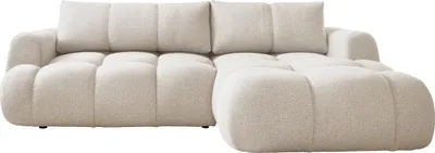 Produktbild von MIRJAN24 Ecksofa Mitto, Eckcouch mit Schlaffunktion und Bettkasten, L-Form, Ausziehautomatik DL (Farbe: Now or Never 03, Seite: Rechts)