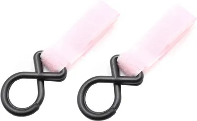 Imagen del producto de CHPN – Ganchos para cochecitos – 2 unidades – Rosa – Ganchos para bolso – Soporte para bolso – Ganchos para cochecitos – Accesorios para cochecitos – Bolso con gancho – Cochecito