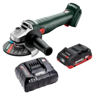 Zdjęcie produktu dla Szlifierka kątowa akumulatorowa Metabo W 18 7-125 18 V 125 mm + 1x akumulator LiHD 4,0 Ah + ładowarka