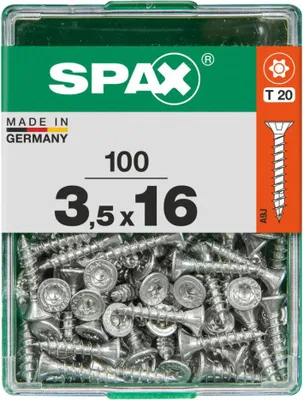 Produktbild von Spax Universalschrauben 3.5 x 16 mm TX 20 - 100 Stk.