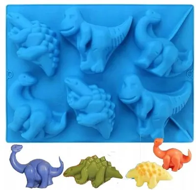 Produktbild von MTSidea Große Silikonform für Muffins, Pralinen & Dino-Kekse