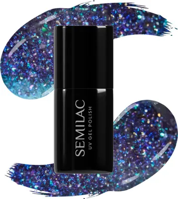 Obrázek produktu pro Virtual Blue #826 Semilac Hybrid-Nagellack mit Partikeln 7 ml Semilac
