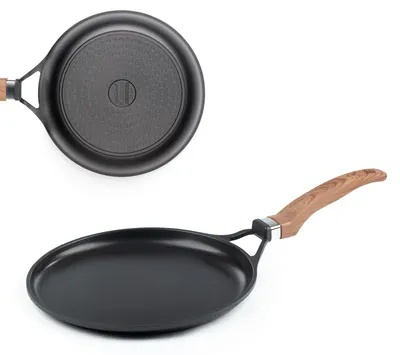 Crêpes-Pfanne 28 cm, Aluguss, Induktion, Antihaftbeschichtung