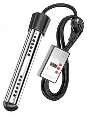 Obrázok produktu pre Elektrické ohrievače do bazénov – ohrievače do vedier, vysokovýkonné podvodné ohrievače pre domácnosť, nerezové veko z ocele 304 a termostat, automatické vypnutie