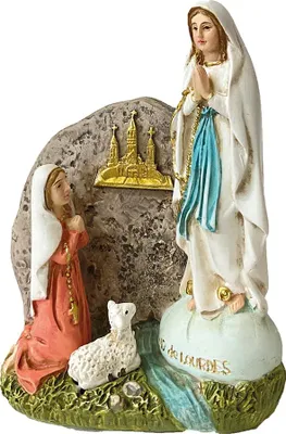 Produktbild von Heiligenfigur Madonna Lourdes 8 cm Polyresin Deko Statue