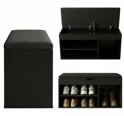Produktbild von Schuhschrank mit Sitzfläche TRIA, 80 x 30 x 43 cm