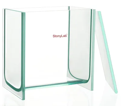 TLC-Entwicklungskammer, Borosilikatglas, 100x100 mm, mit Deckel