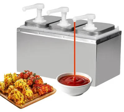 Immagine prodotto di Distributore per salsa in acciaio inossidabile, capacità 6 litri