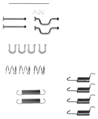 Image de Jeu d'accessoires, mâchoires de frein de stationnement